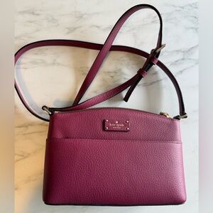 Kate Spade Grove Street Millie Burgundy Crossbody Bag